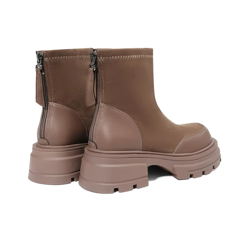 EBLAN Ankle Boots Women's Caramel-3