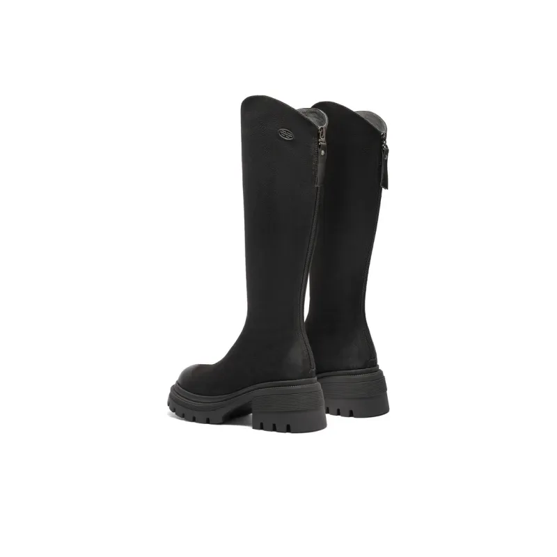 BELLE Knee-high Boots 5.5CM Women's Black Brown-3