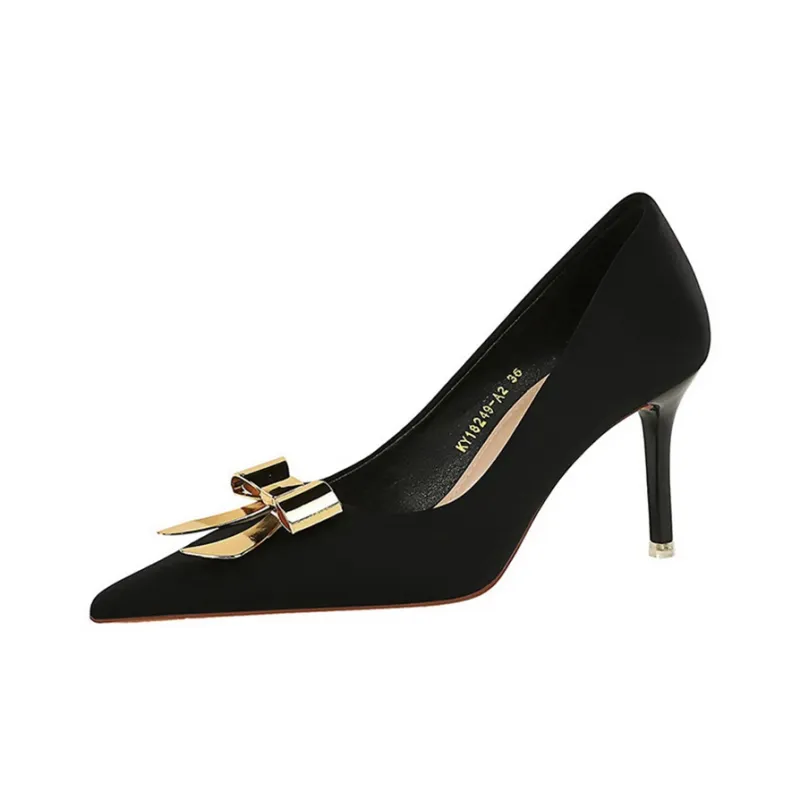 QITUMAUL Slim Heel High Heels Women's-1