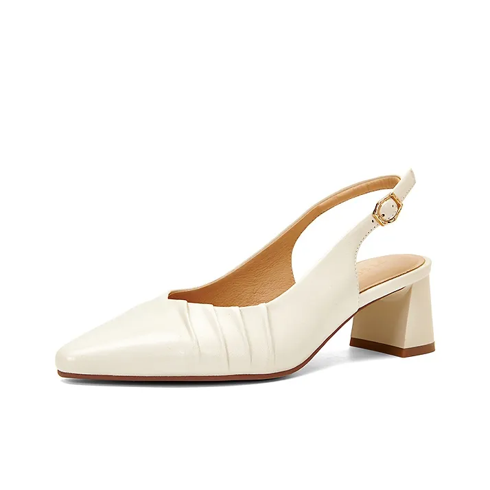 PT'SON Chunky Heel High Heels 5.2cm Women's-1