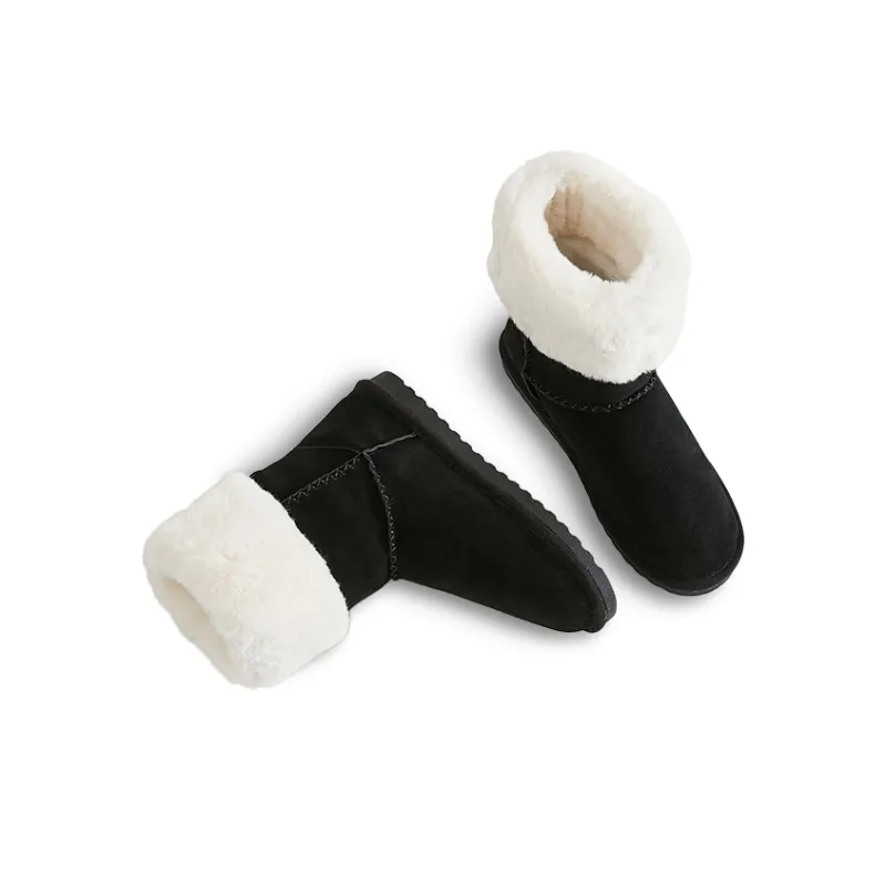 BESTFEEL Short Mid Calf Snow Boots Women's-3
