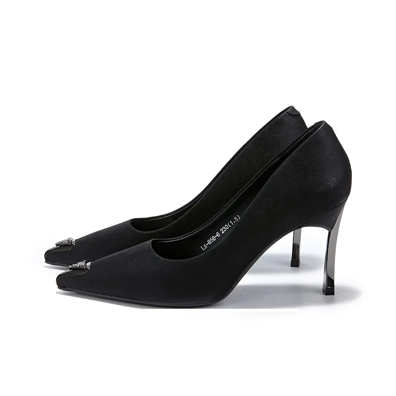 La Chapelle High Heels Women's Black/Beige/Green-1