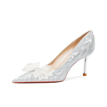 MEIAI High Heels Women's Silver