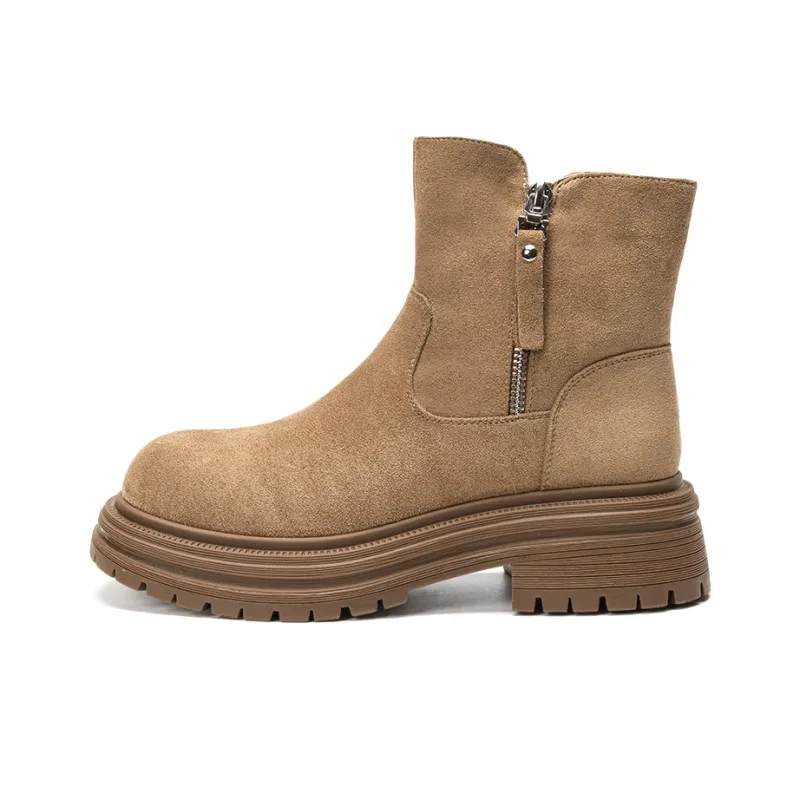 EXULL Q Ankle Boots 4.7cm Women's Khaki-0
