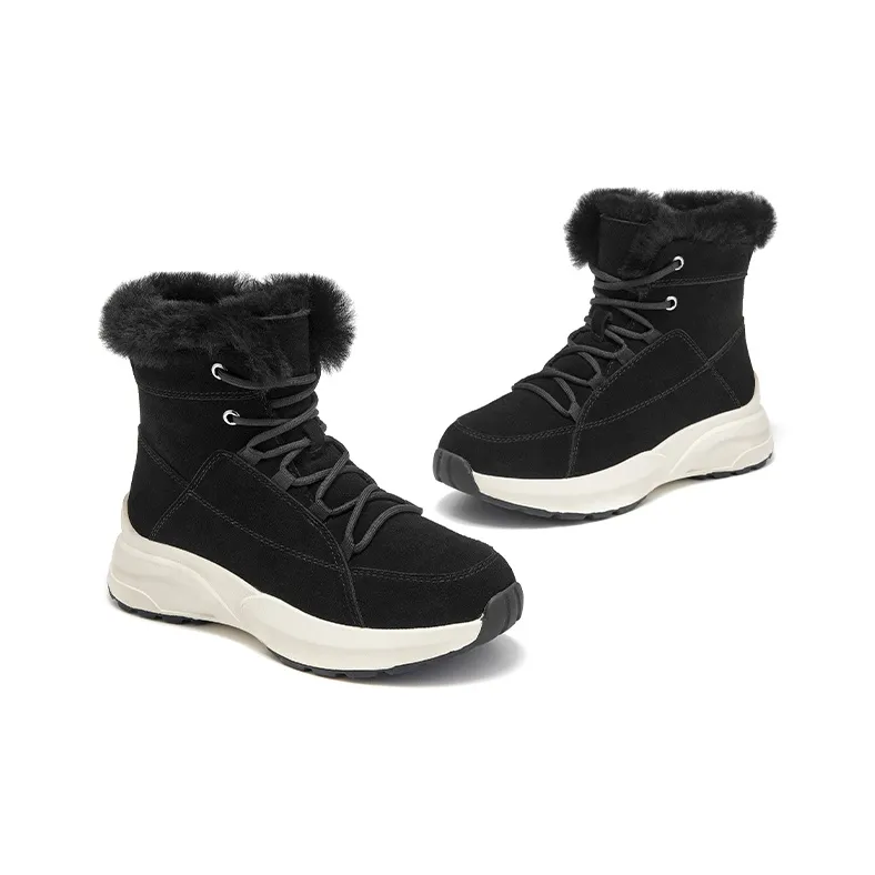 Beau Today Wear-Resistant Short Mid-Calf Snow Boots Women's-3