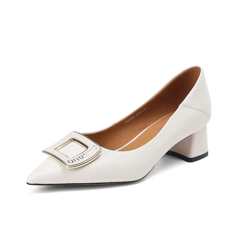 VEDULLAR Chunky Heel High Heels 4.5cm Women's-17