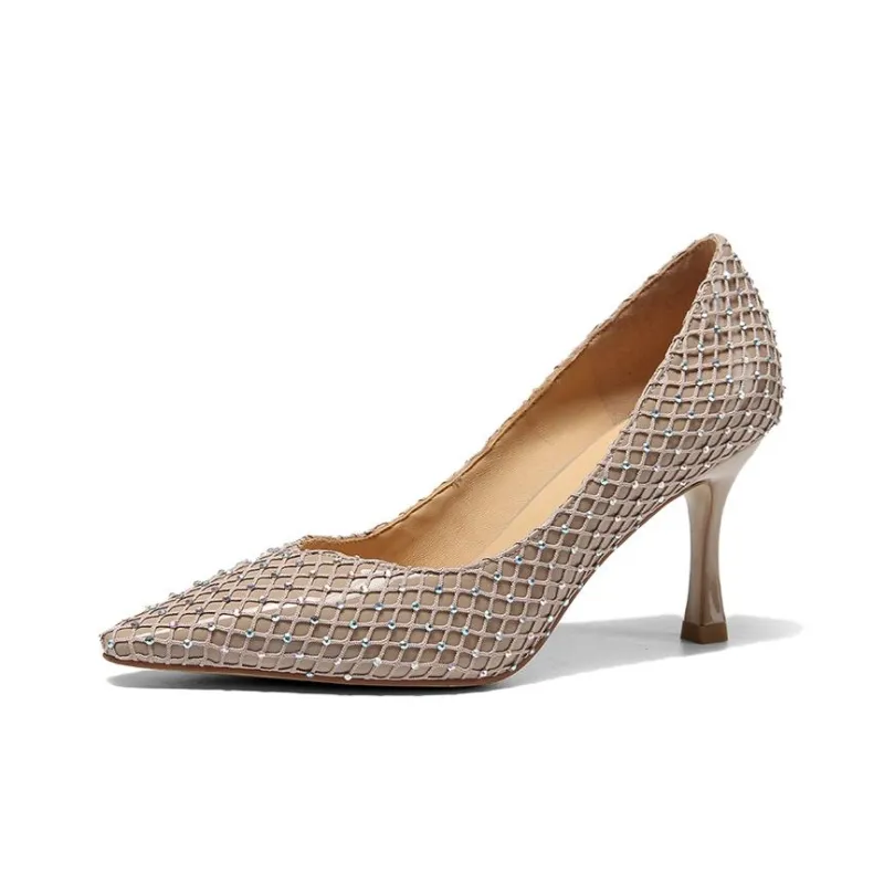 LESELE Slim Heel High Heels 8cm Women's-2