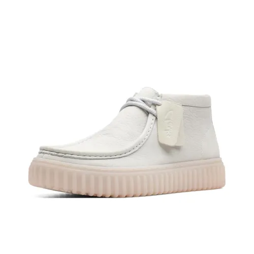 Clarks Torhill Hi Ankle Boots Men's White