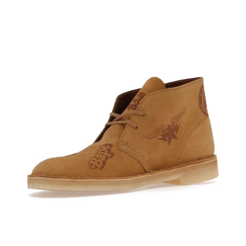 Clarks Desert Boot Bape Oak Embossed-2