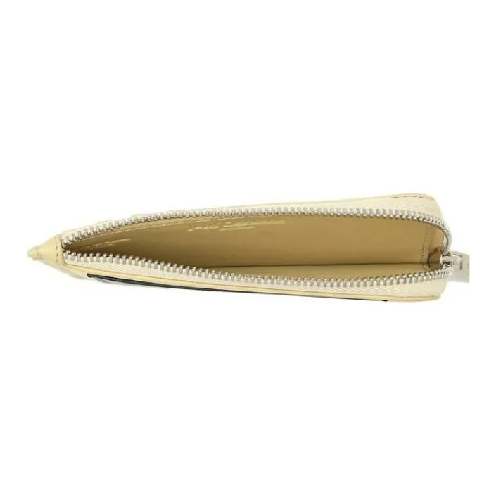 J&M Leather Card Holder Women's Light Yellow-1