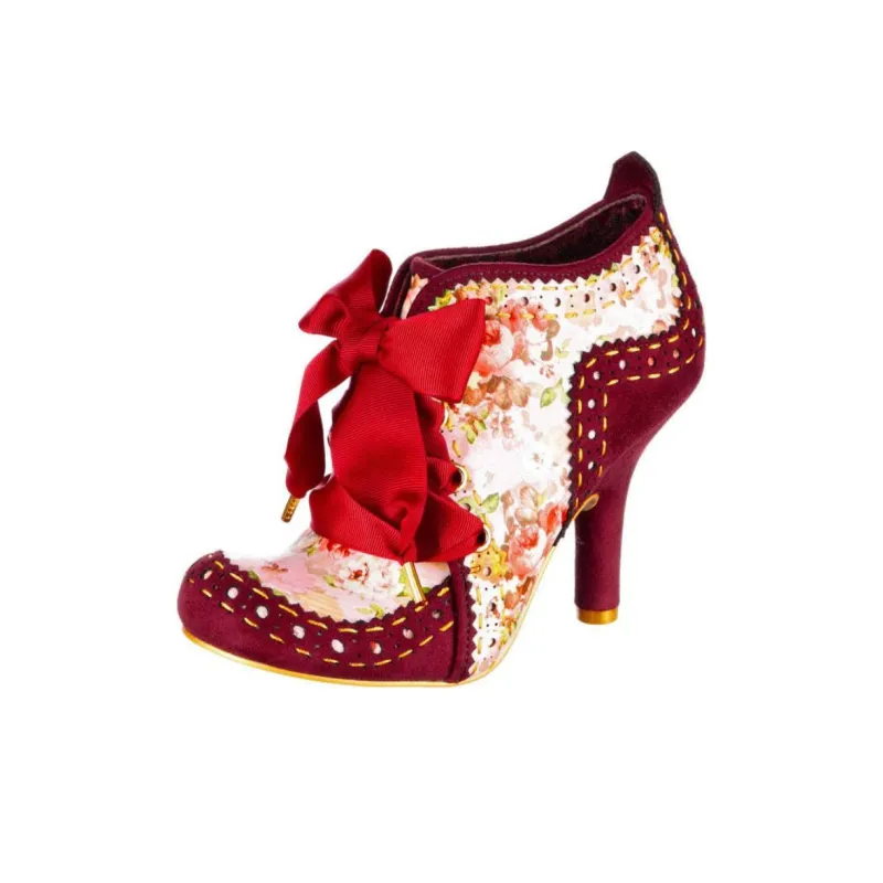 IRREGULAR CHOICE Abigails Party Chunky Heel High Heels 9.5cm Women's Red Pink-0