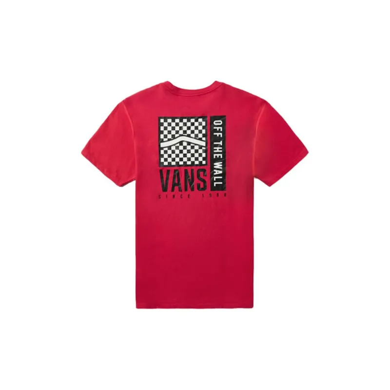 Vans TEE SSOFF THE WALL Regular T-Shirt Women's Red-1