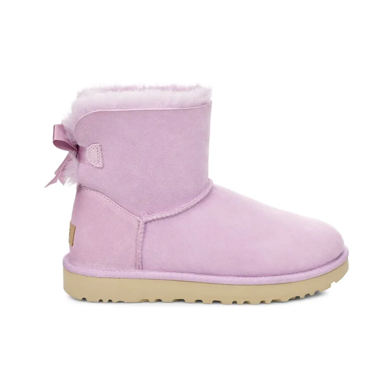 UGG Mini Bailey Bow Ii Fleece Lined Pink Purple Women's-1