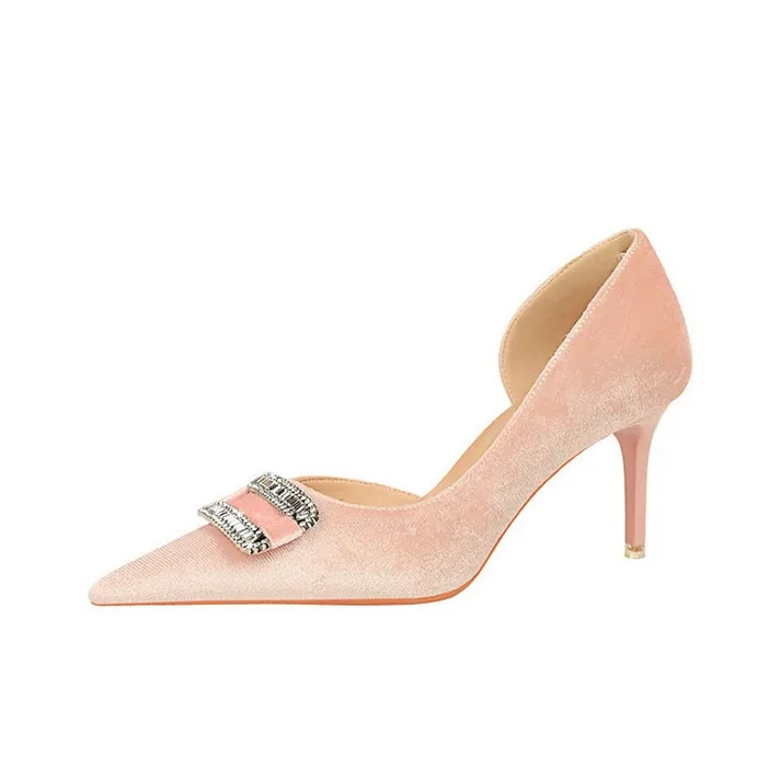 BIGTREE Slim Heel High Heels Women's-4