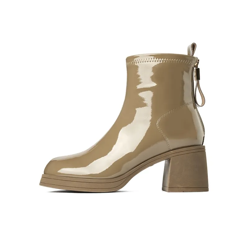 JOSINY Ankle Boots Women's Black/Yellow Green-7
