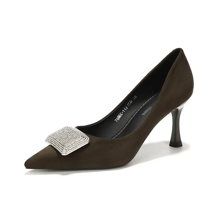 WEISHIBANGWEI Slim Heel High Heels 7.5CM Women's-6
