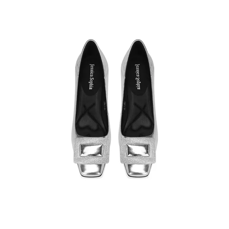 JESSICA SOPHIA Commute Versatile Comfortable Chunky Heel High Heels 3cm Women's-6