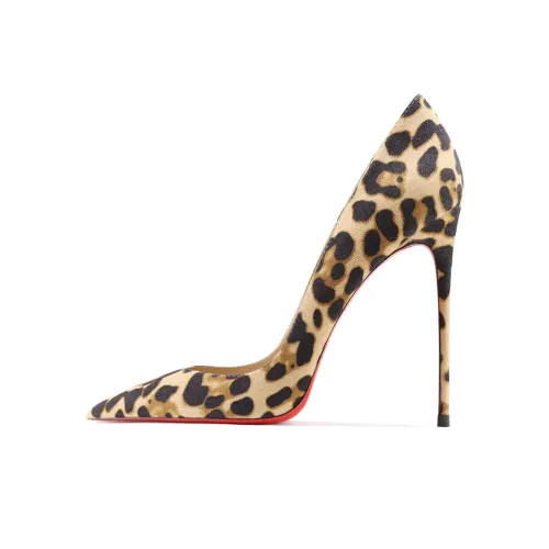 Ganxiaojie High Heels Women's Leopard Red