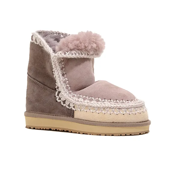 K.D.KENAZ Short Mid Calf Snow Boots Women's Khaki-4