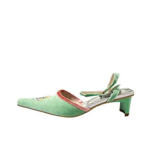 AZ43 Irregular Heel Stylish Sandal Women's Mint Green