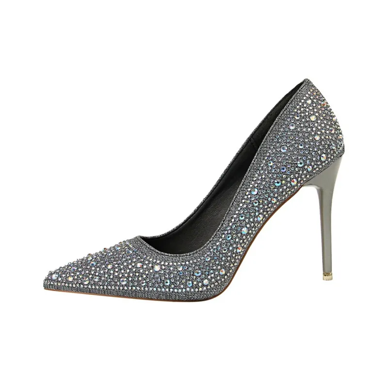 Dunnu Slim Heel High Heels 10CM Women's-3