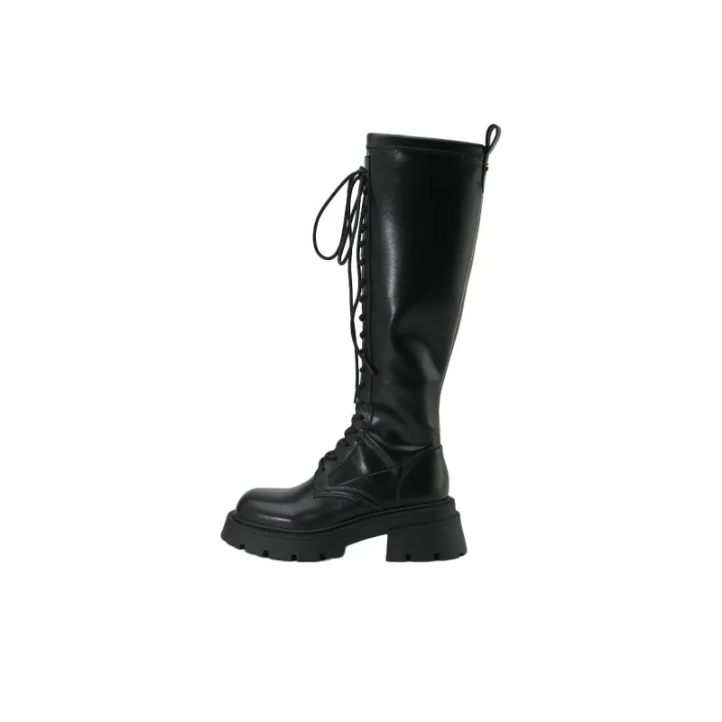 URBAN REVIVO Knee-high Boots Women's Jet Black-0