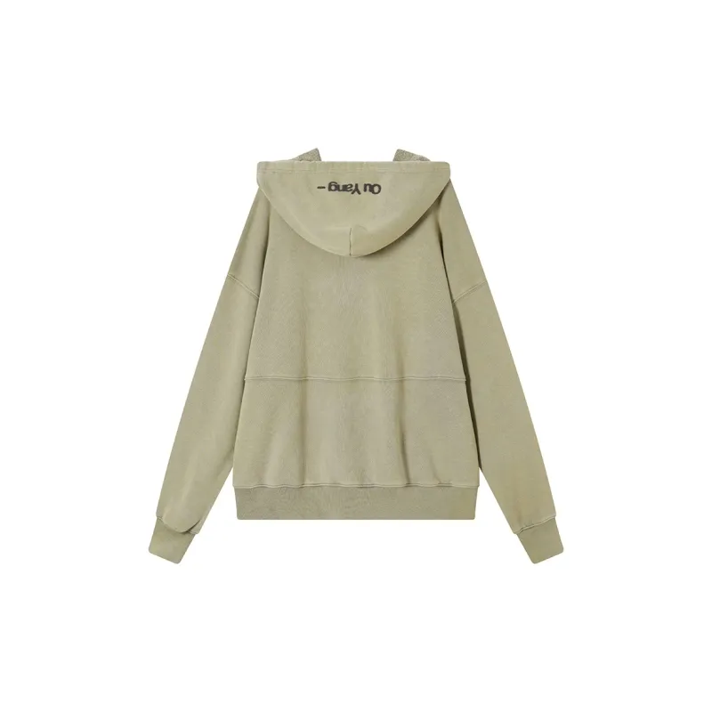 Ouyang Sweatshirt Women's Khaki Green-1