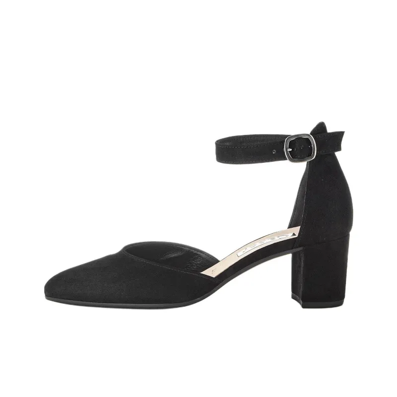 Gabor Chunky Heel High Heels 5.5cm Women's Black-0
