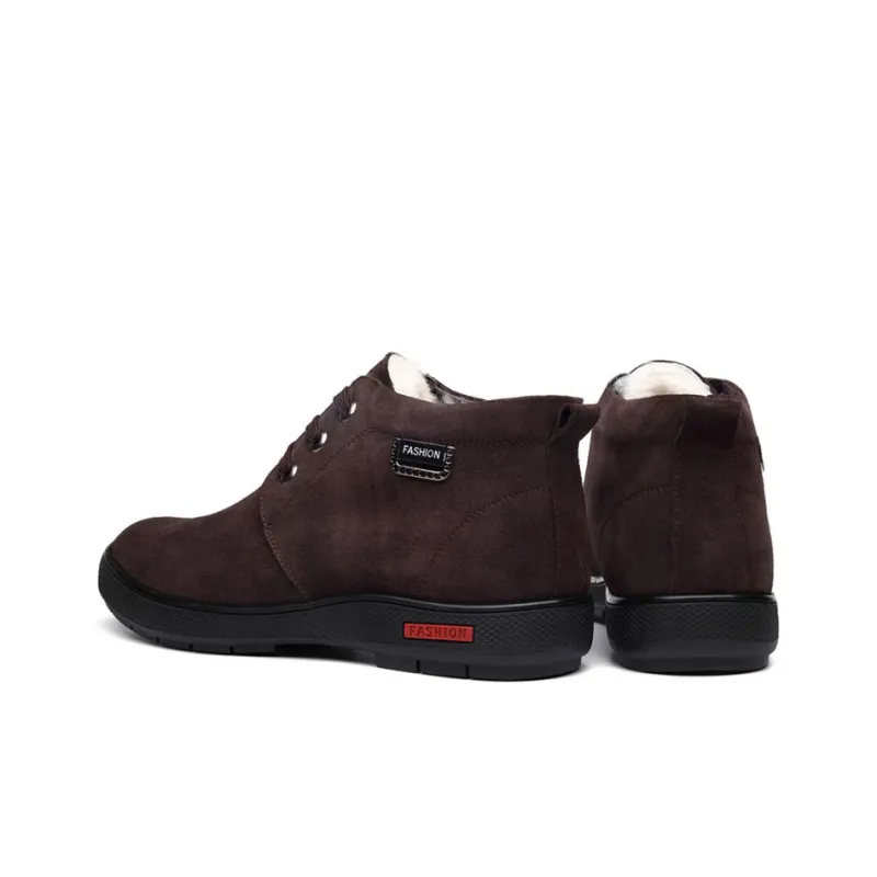 Devanro Warm Wear-Resistant Slip-Resistant Mid-Top Casual Shoes Men's-6