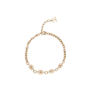 CHANEL Necklaces Women's Gold