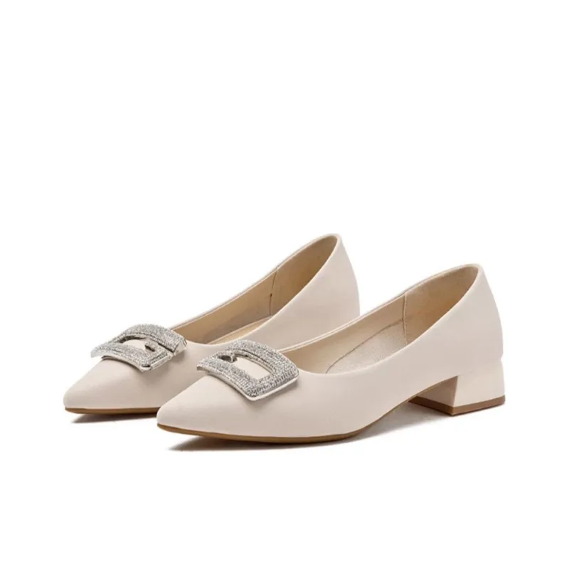 Rich Birds Chunky Heel High Heels 3cm Women's-1