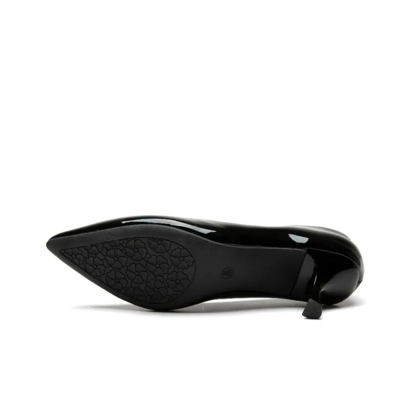DUSTO Flared Heel High Heels 6.5cm Women's-4