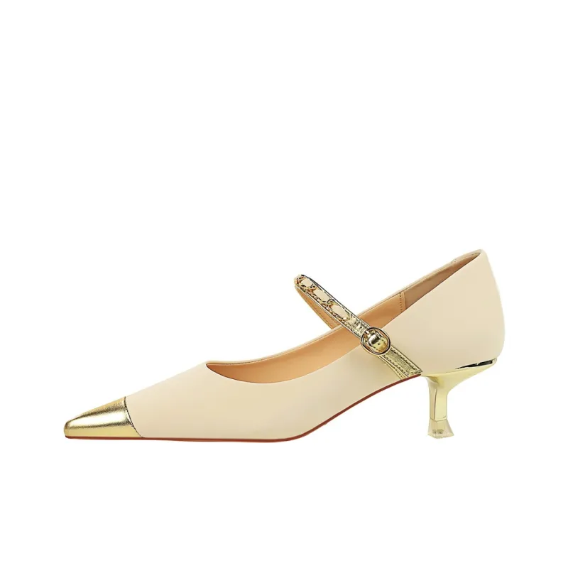 QITUMAUL Slim Heel High Heels 4.5cm Women's-3