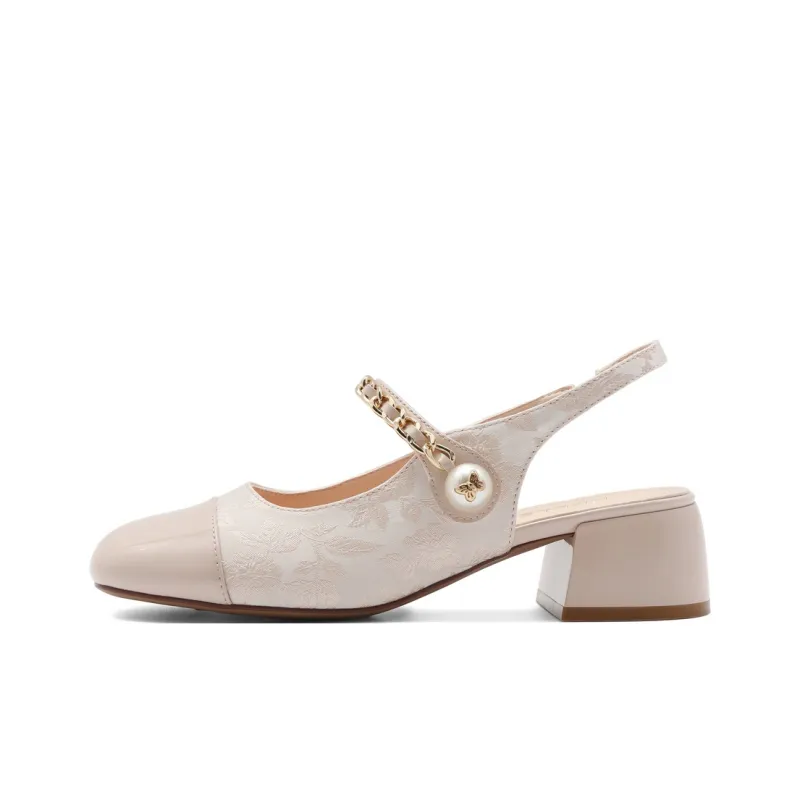 BELLE Chunky Heel High Heels 4.5cm Women's-8