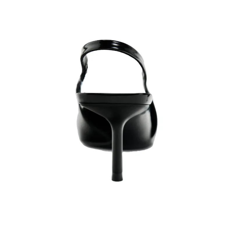 ZARA Slim Heel High Heels 9cm Women's Black-4