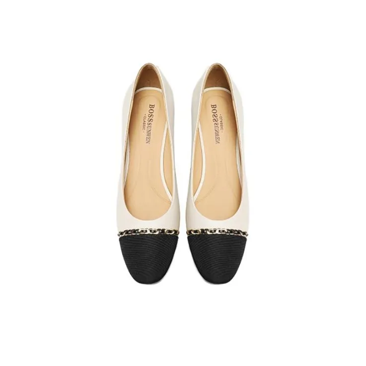 BOSSSUNWEN Block Heel High Heels 4cm Women's-3