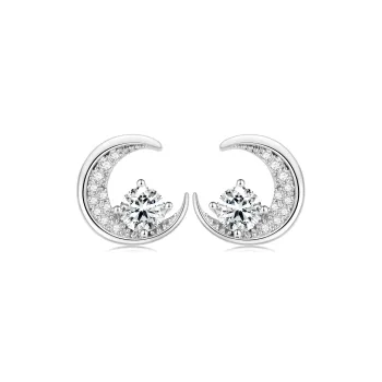 OUBI.YABI Zircon Stud Earrings Women's