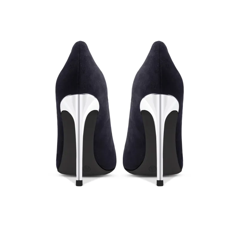 Suyymakk Slim Heel High Heels Women's Black-4