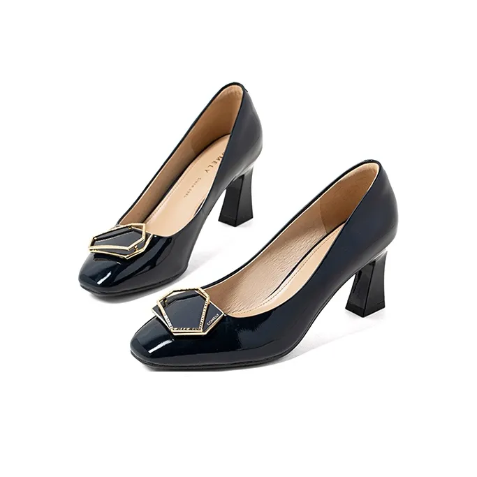 COMELY Chunky Heel High Heels 7cm Women's-13