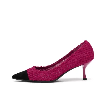 73Hours Slim Heel High Heels 6.5cm Women's Rose Red