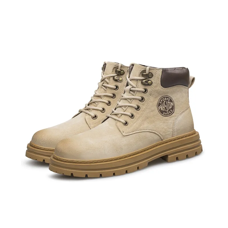 LAORENTOU Martin Boots Unisex Earth Yellow/Sand/Gray/Green-7