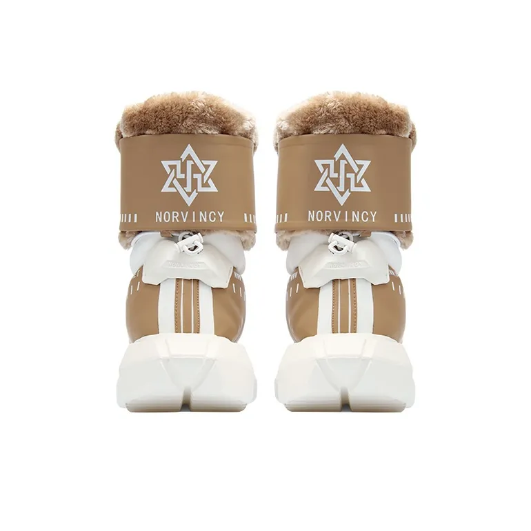 NORVINCY Snow Boots Unisex Khaki-3