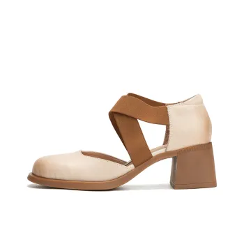Q.VONTON Block Heel High Heels 5.5cm Women's
