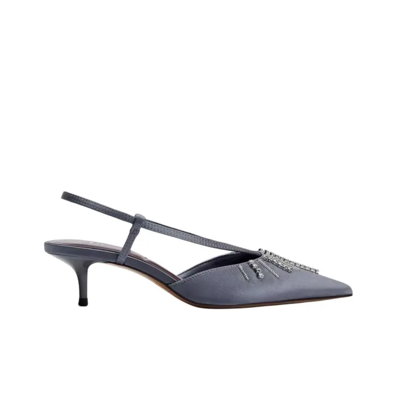 ZARA Slim Heel High Heels Women's Blue-1