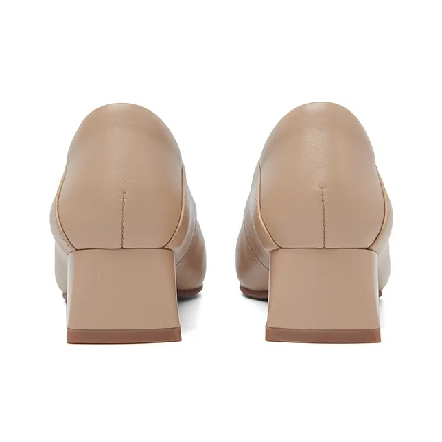 PT'SON Chunky Heel High Heels 4cm Women's-19