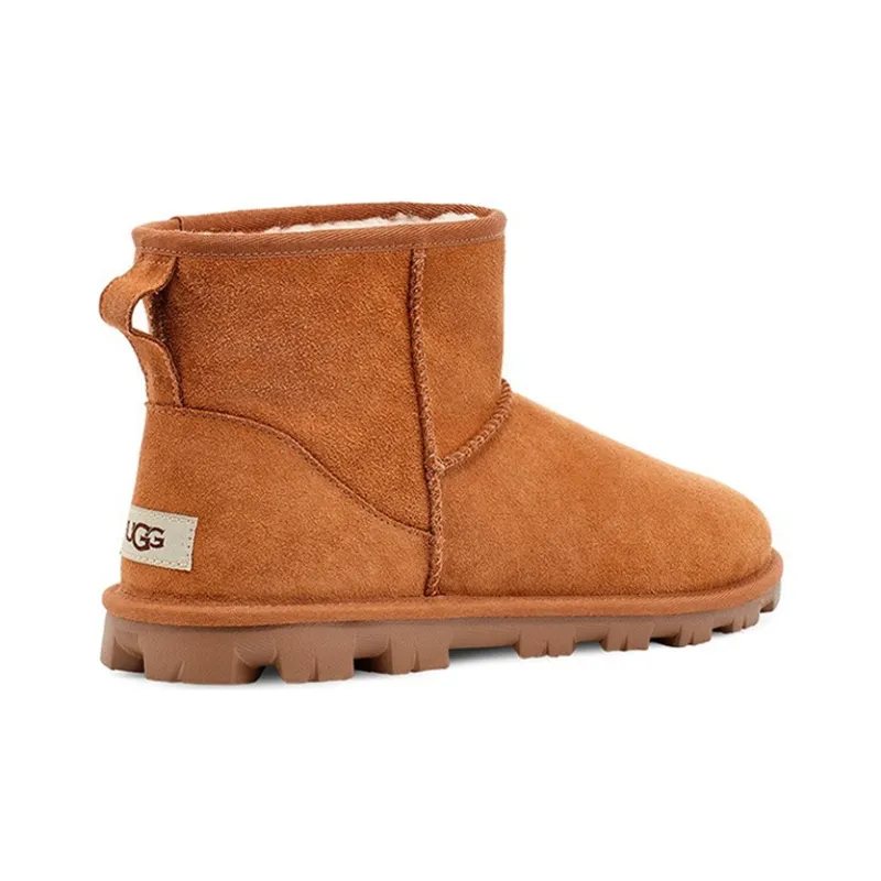 UGG Essential Mini Classic Fleece Lined Brown Women's-3