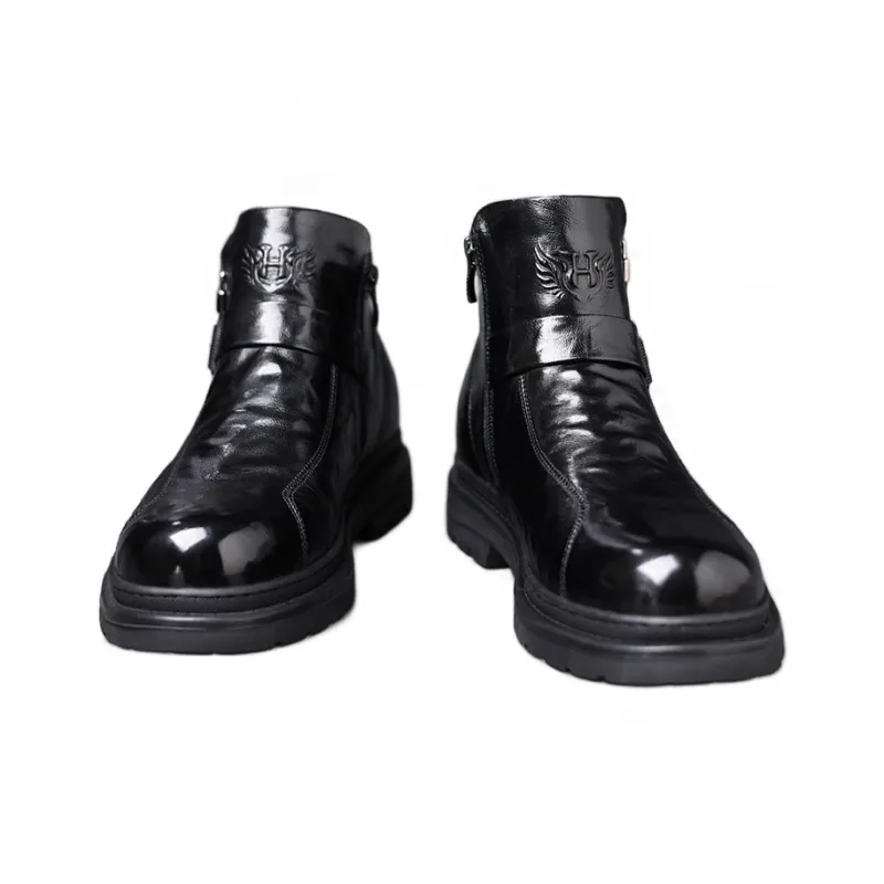 GZZ Ankle Boots Men Black-7