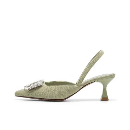 Honey GIRL Slim Heel High Heels 6cm Women's Light Green