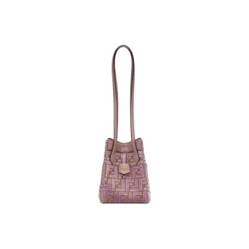 FENDI Origami Polyester Shoulder Bag Mini Women's Pink