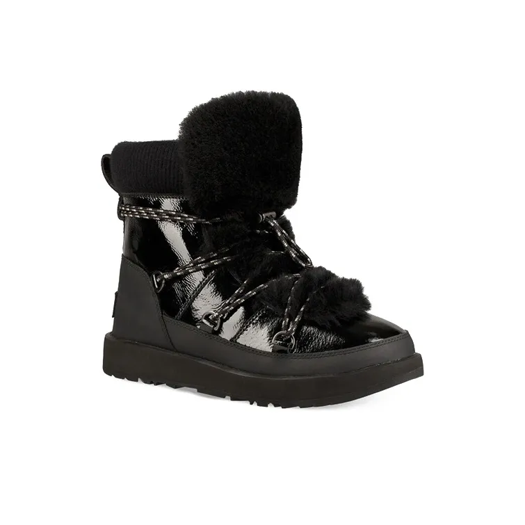 UGG Highland Waterproof Fleece Lined Black Women's-2